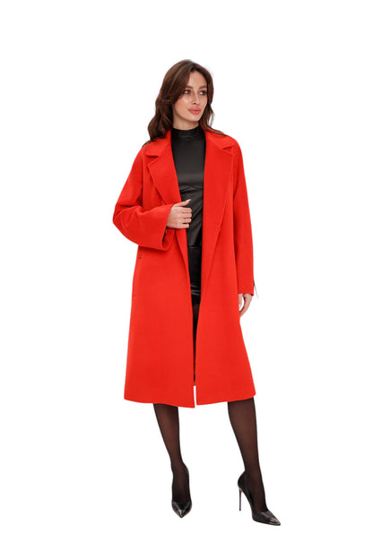 Chester Wool Cashmere Coat Sicily Red Coat