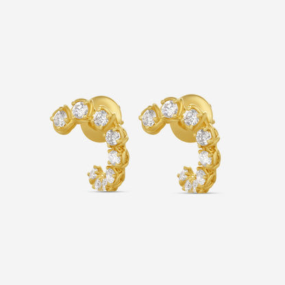 Ina Mar 18K Yellow Gold Diamond Earrings