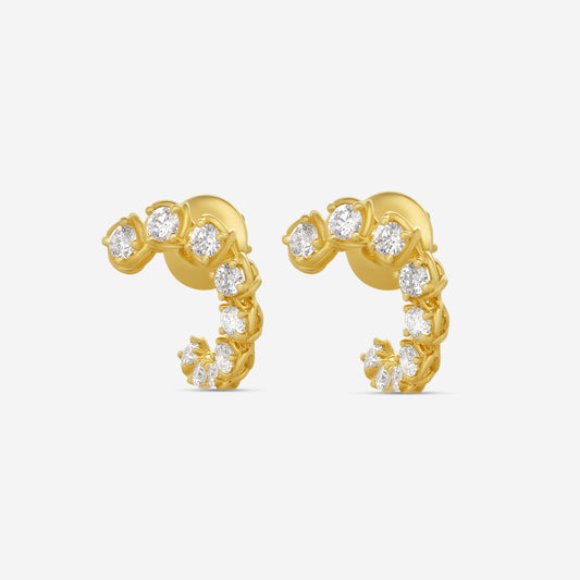 Ina Mar 18K Yellow Gold Diamond Earrings
