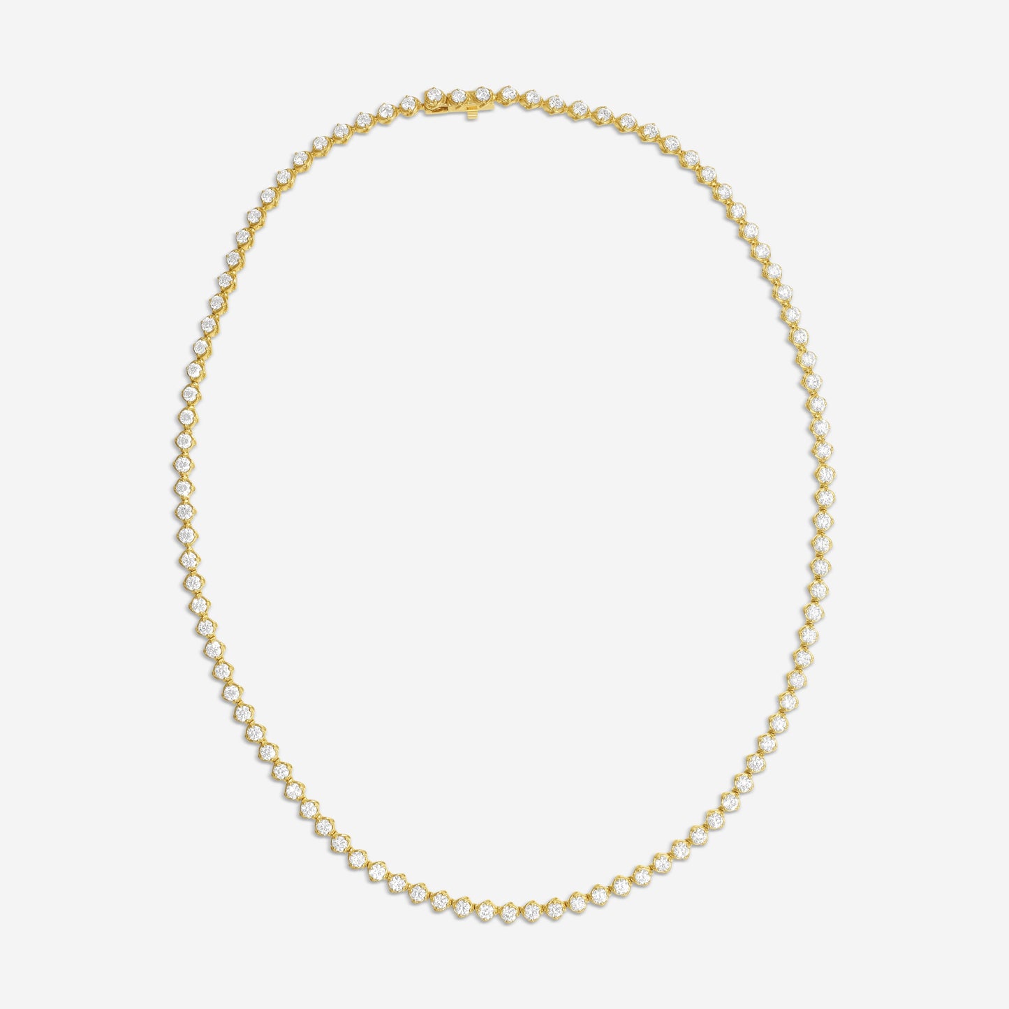Ina Mar Diamond Tennis Necklace in 18K Yellow Gold