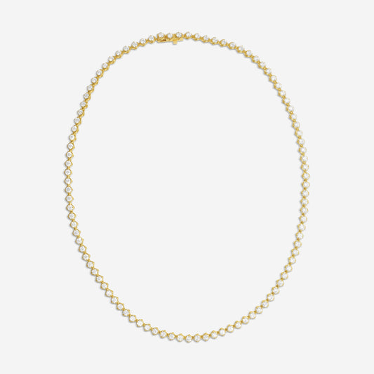 Ina Mar Diamond Tennis Necklace in 18K Yellow Gold