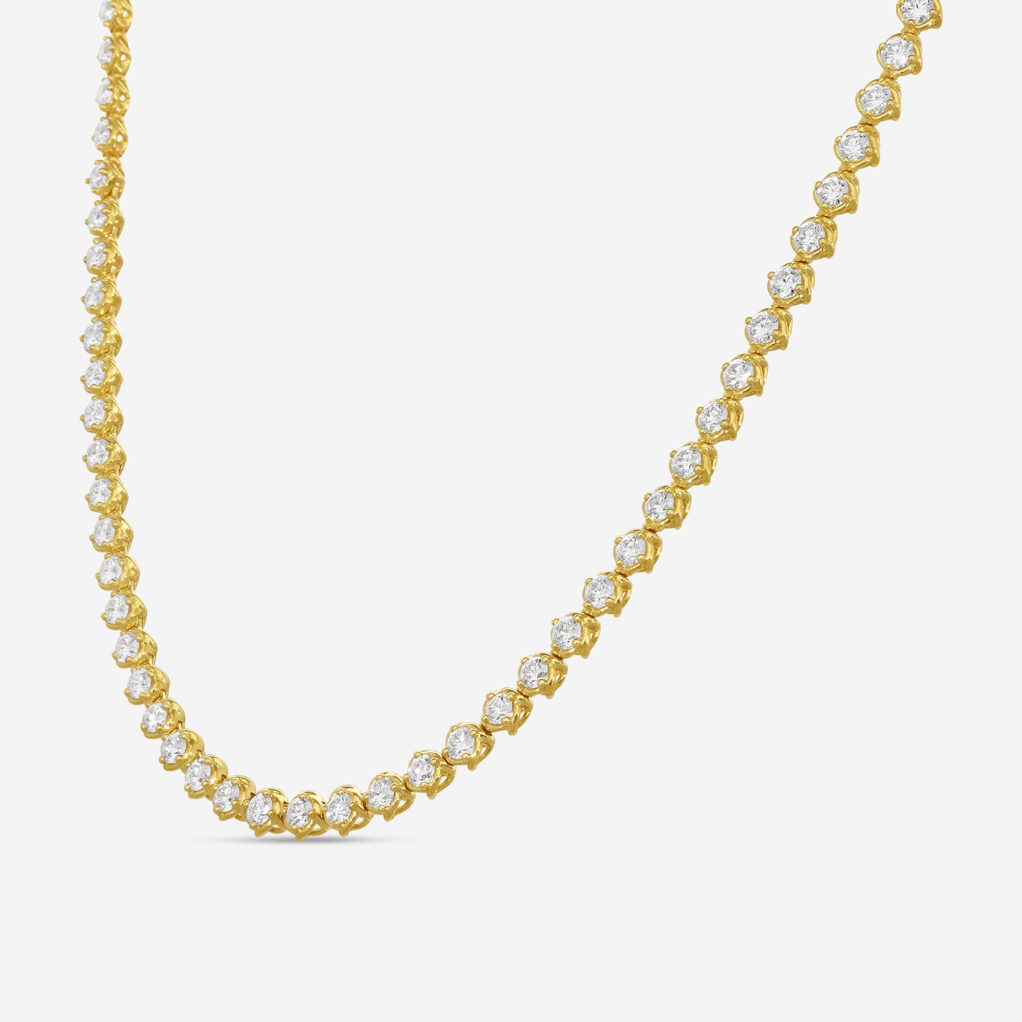 Ina Mar Diamond Tennis Necklace in 18K Yellow Gold