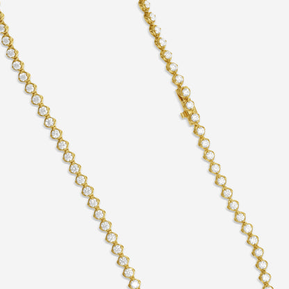 Ina Mar Diamond Tennis Necklace in 18K Yellow Gold