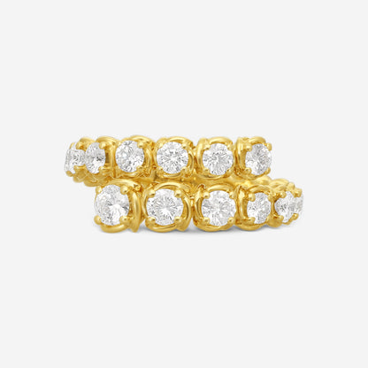 Ina Mar Flexible 18K Yellow Gold Diamond Ring