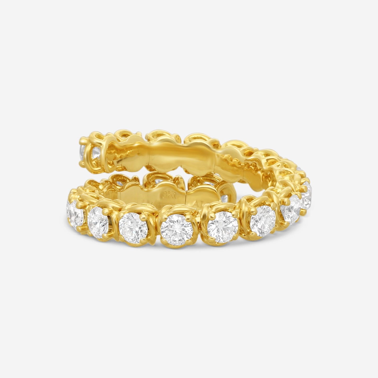Ina Mar Flexible 18K Yellow Gold Diamond Ring
