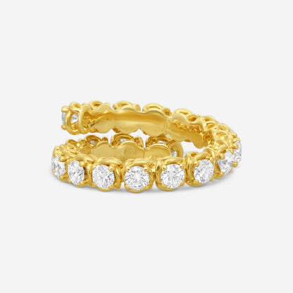 Ina Mar Flexible 18K Yellow Gold Diamond Ring