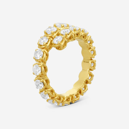 Ina Mar Flexible 18K Yellow Gold Diamond Ring