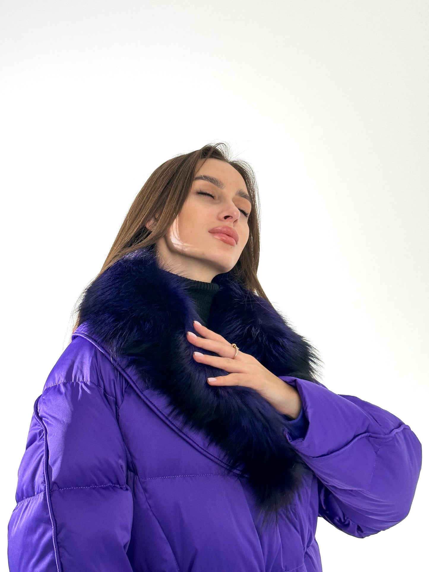 Silver Fox Premium Down Fill Coat