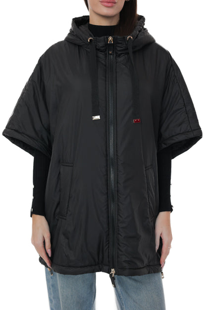 Hooded Vest in Black