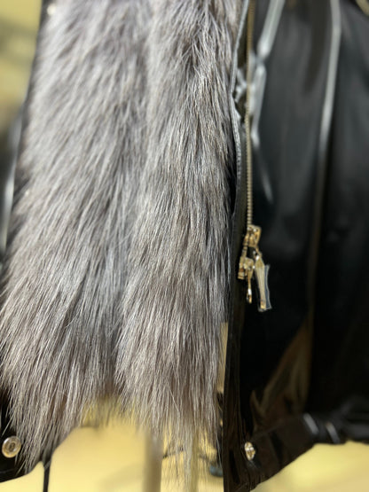 Silver Fox Fully Lined Hood Rabbit Insulated Parka
