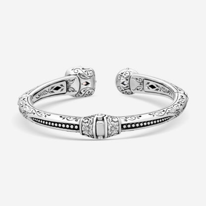 "KONSTANTINO – “Gen K 2” Sterling Silver & 18K Yellow Gold, Pink Corundum & Pink Corundum Doublet Bracelet (PCR: 8 mm / PCD: 9 mm) – BKJ730-657  Bracelet Length: 6.5 in."