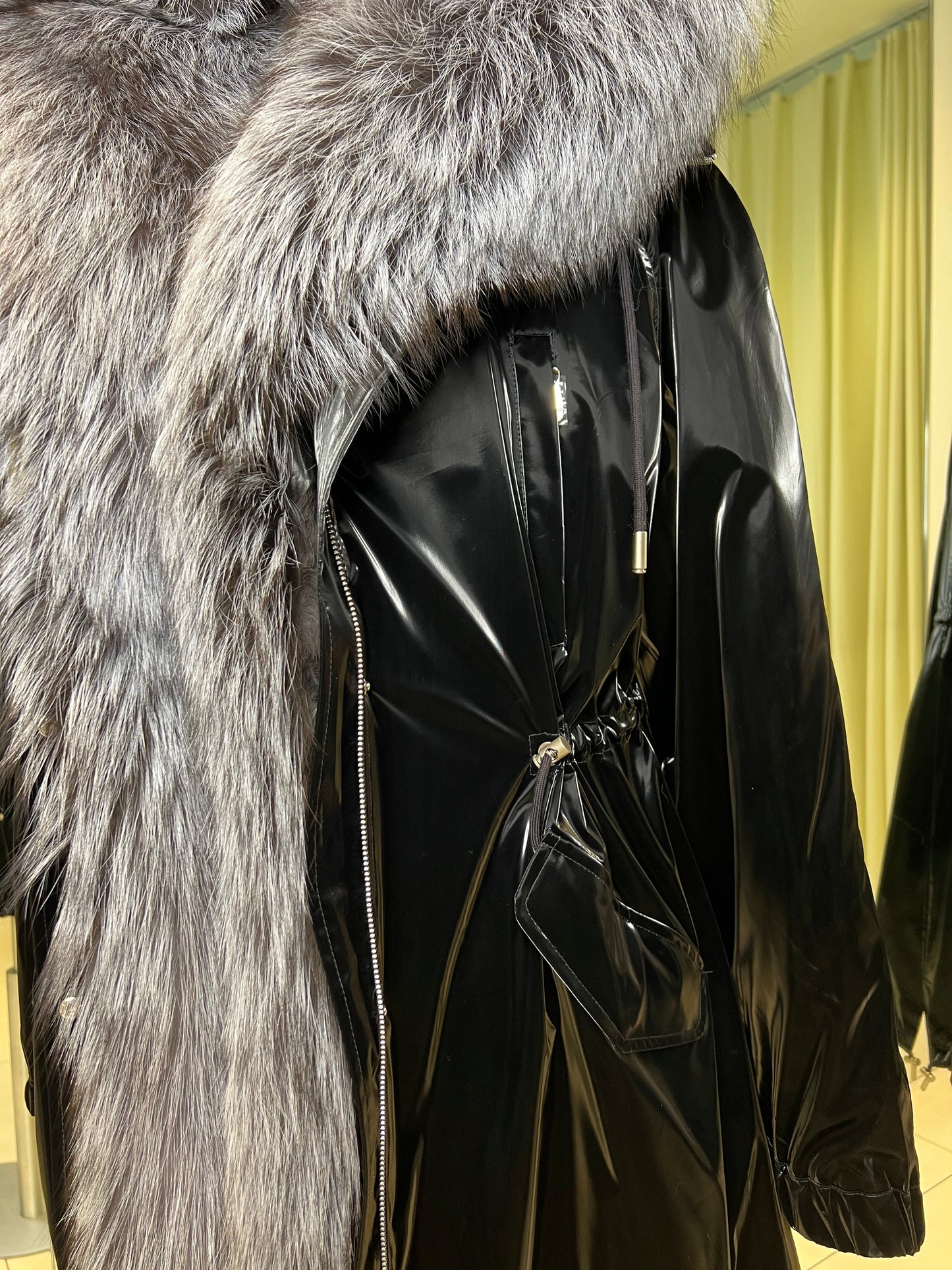 Silver Fox Fully Lined Hood Rabbit Insulated Parka