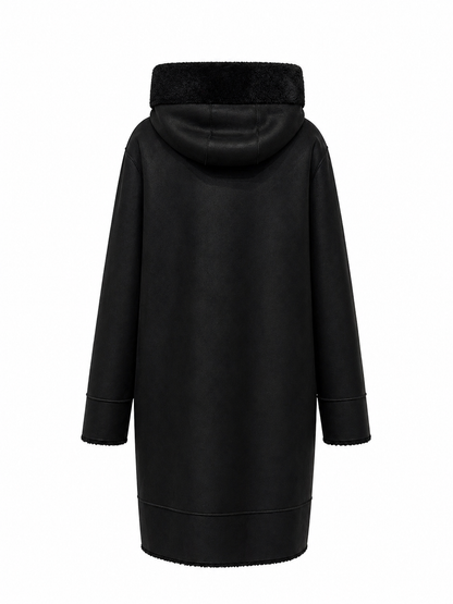 ⇆ Reversible Faux Fur & Suede Coat