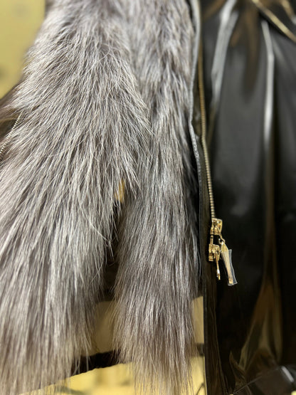 Silver Fox Fully Lined Hood Rabbit Insulated Parka