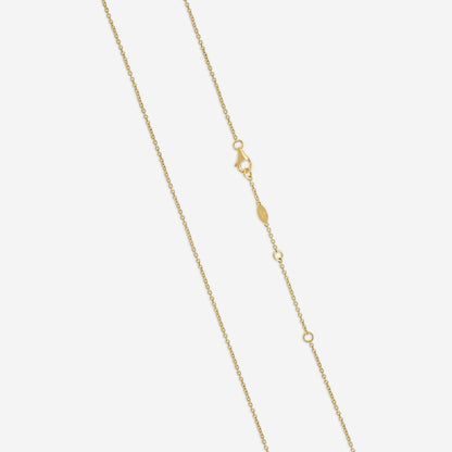 MEMOIRE - 18K YG Luna Pave Medallion Necklace 11mm (Approx.3.8gr./ DIA: .45ct.twd.) - CCPV110-YG
SIZE / L:18"