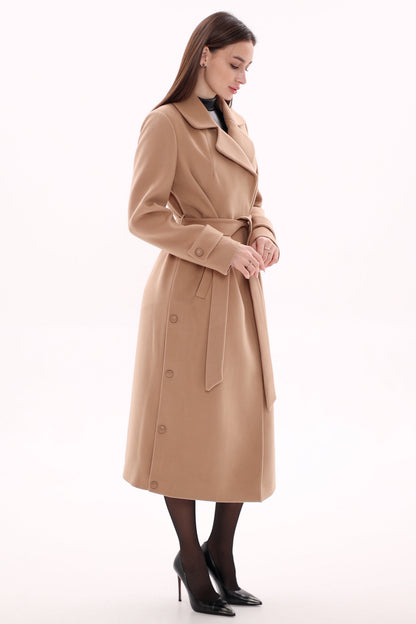 Camille Cashmere Blend Coat Camel Coat