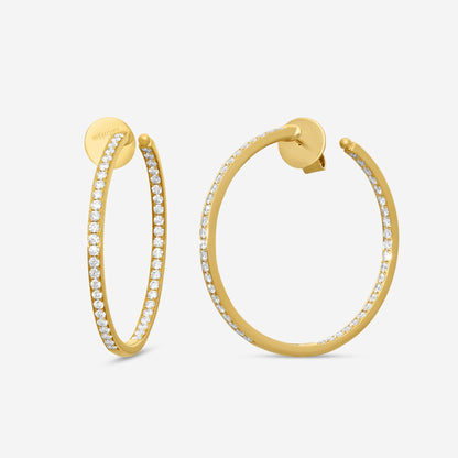 Memoire - 18K YG Classics Hoops Approx 10.6 gr - CHHO205