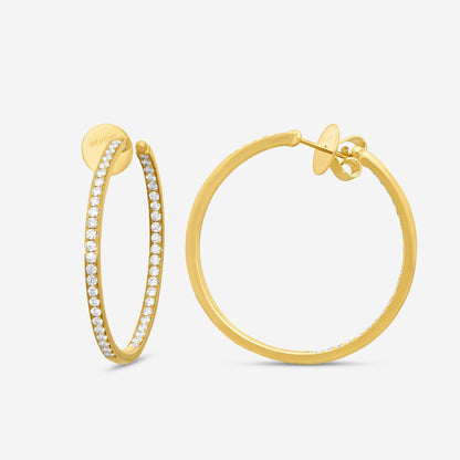 Memoire - 18K YG Classics Hoops Approx 10.6 gr - CHHO205