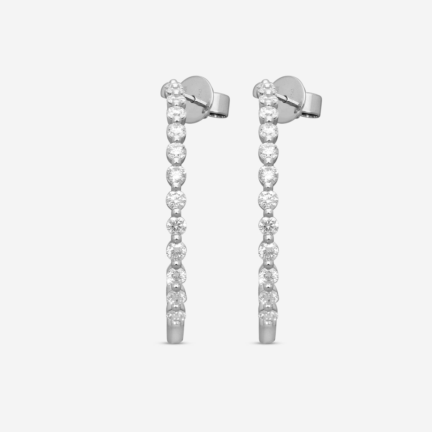 Memoire - Aura Diamond Hoops 3ctw approx. - CHHO460-18KW