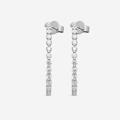 Memoire - Aura Diamond Hoops 3ctw approx. - CHHO460-18KW