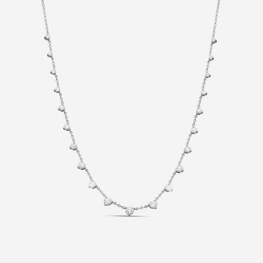 MEMOIRE - 18K WG Essentials 21-Stone Necklace  (Approx.4.14gr./ DIA: 1.14ct.twd.) - CNDD207-WG
SIZE / L:18"