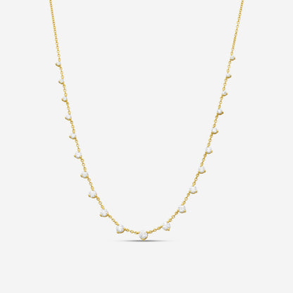MEMOIRE - 18K YG Essentials 21-Stone Necklace  (Approx.4.14gr./ DIA: 1.14ct.twd.) - CNDD207-YG
SIZE / L:18"