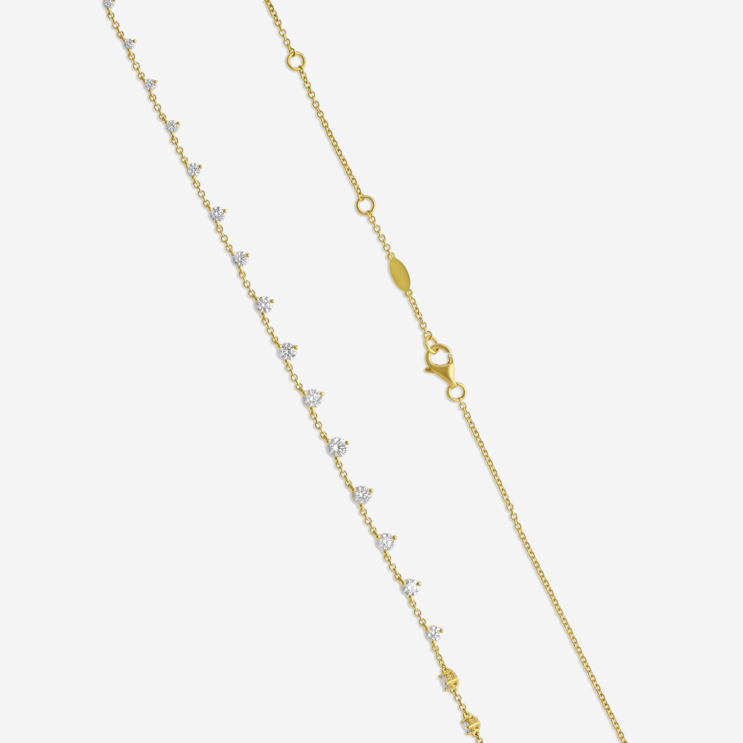 MEMOIRE - 18K YG Essentials 21-Stone Necklace  (Approx.4.14gr./ DIA: 1.14ct.twd.) - CNDD207-YG
SIZE / L:18"