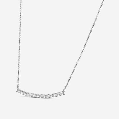 MEMOIRE - 18K WG Diamond Bar Necklace  (Approx.3.3gr./ DIA: 1.0ct.twd.) - CNUB232-WG
SIZE / L:18"