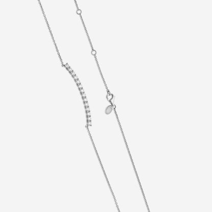 MEMOIRE - 18K WG Diamond Bar Necklace  (Approx.3.3gr./ DIA: 1.0ct.twd.) - CNUB232-WG
SIZE / L:18"