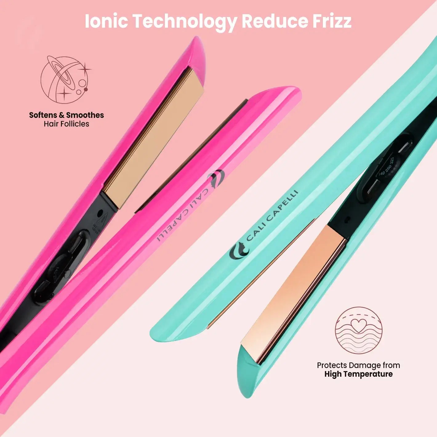 Pro-Series 1″ Titanium Hair Straightener Pink