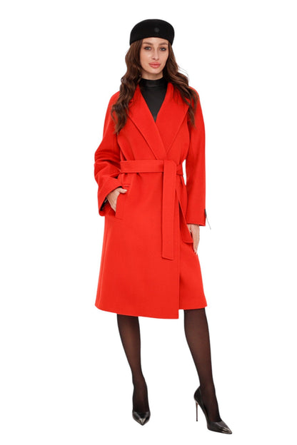 Chester Wool Cashmere Coat Sicily Red Coat