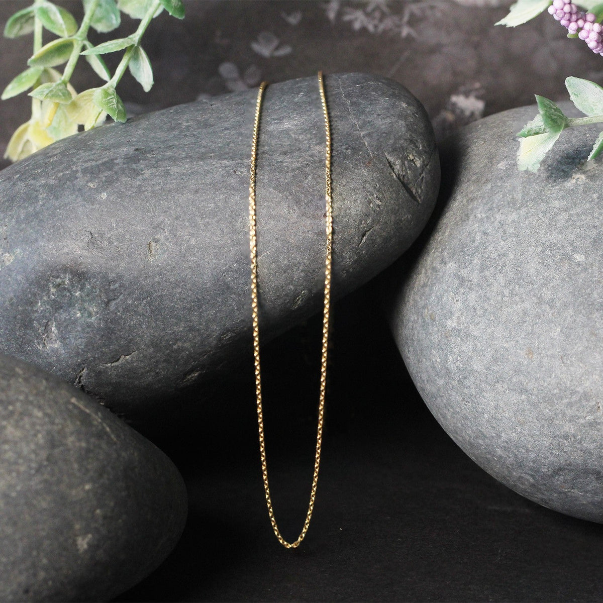 14K Yellow Gold Oval Cable Link Chain