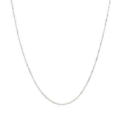 10K White Gold Box Chain