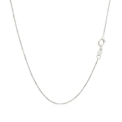 10K White Gold Box Chain