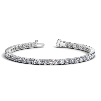 14K White Gold Lab Grown Diamond Tennis Bracelet