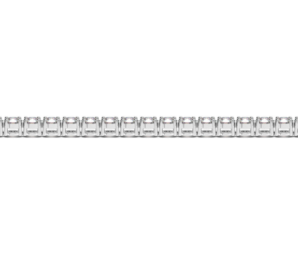 14K White Gold Lab Grown Diamond Tennis Bracelet