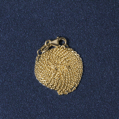 14K Yellow Gold Round Cable Link Chain