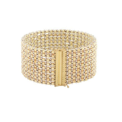 14K Two-Tone Gold Red Carpet Bracelet