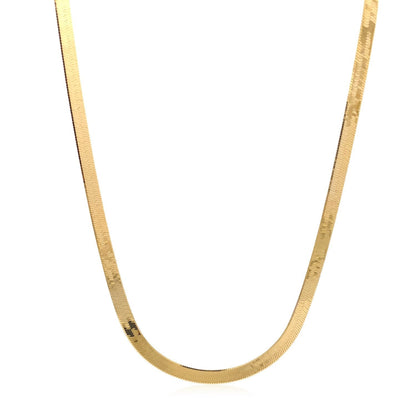 10K Yellow Gold Herringbone Chain
