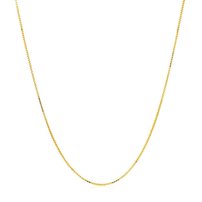 14K Yellow Gold Double Extendable Box Chain Necklace