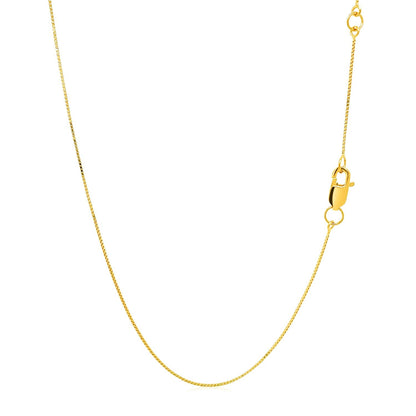 14K Yellow Gold Double Extendable Box Chain Necklace