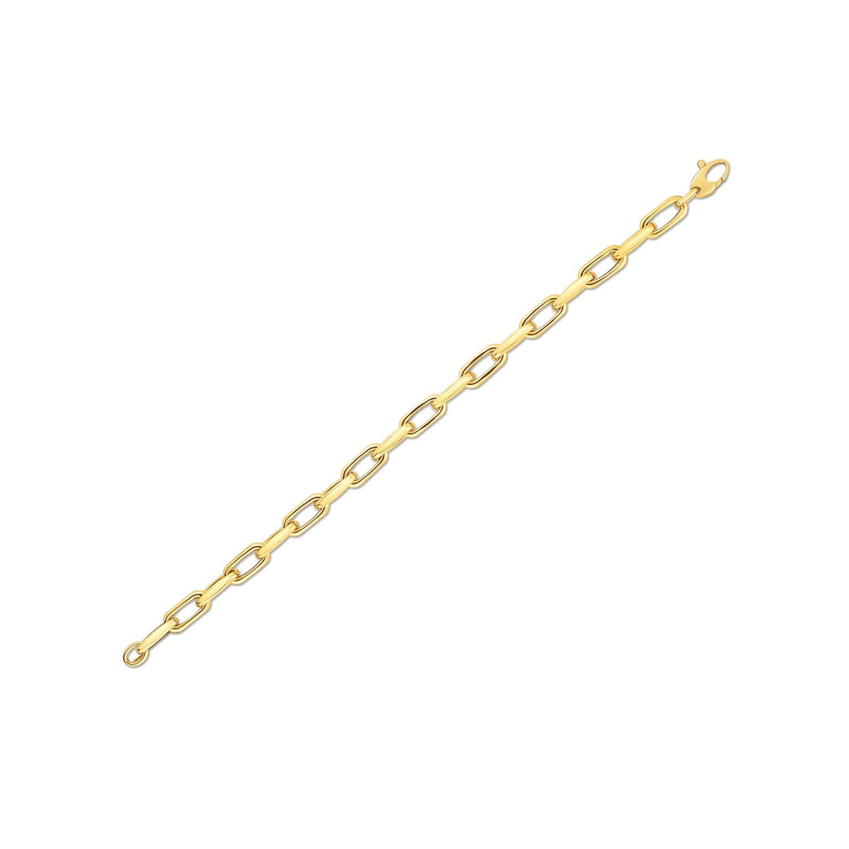 Yellow Gold French Cable Link Bracelet