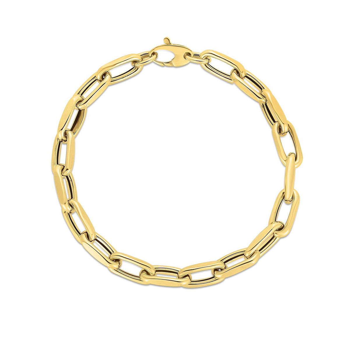 Yellow Gold French Cable Link Bracelet