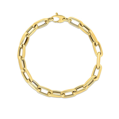 Yellow Gold French Cable Link Bracelet