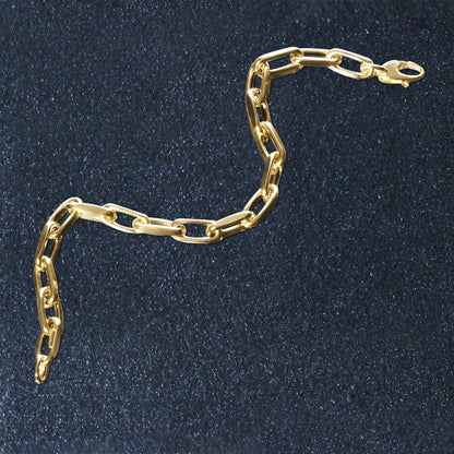 Yellow Gold French Cable Link Bracelet