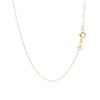 14K Yellow Gold Mother of Pearl Dog Paw Print Necklace