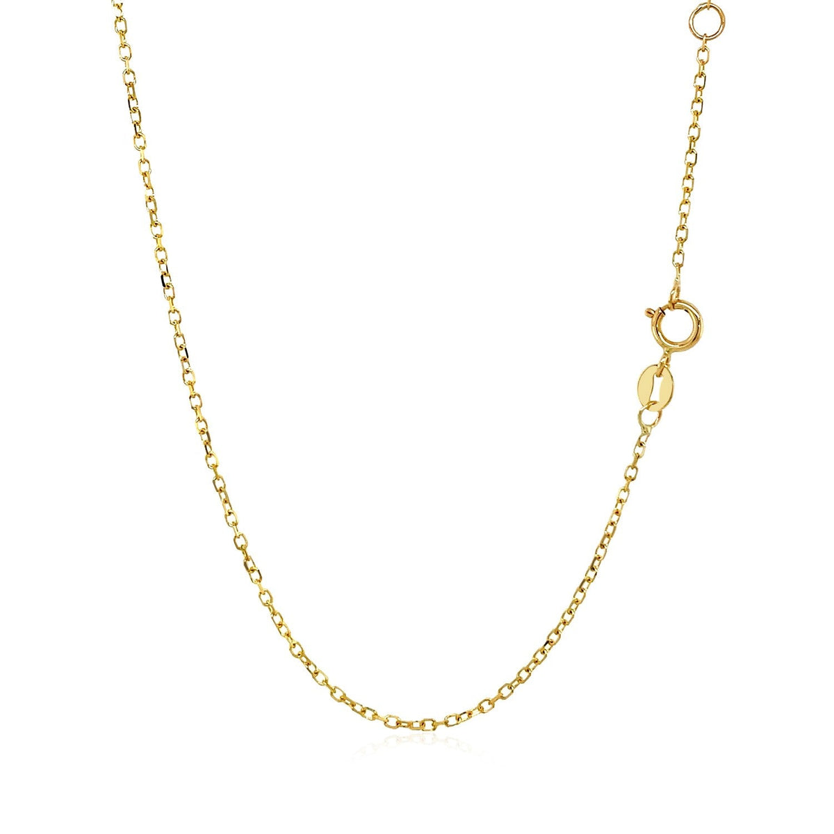 14K Yellow Gold White Topaz Necklace