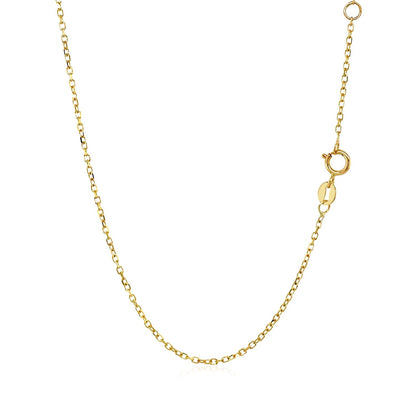 14K Yellow Gold White Topaz Necklace