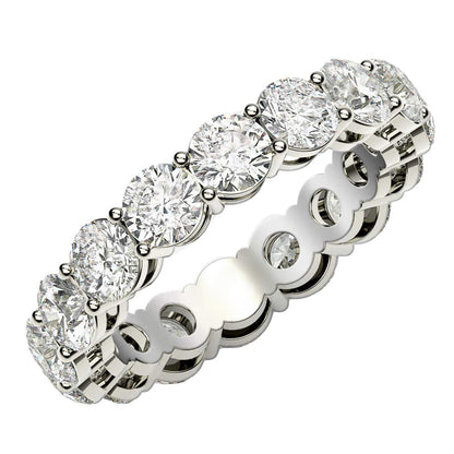 14K White Gold Lab Grown Diamond Eternity Ring (4 cttw FG/VS2)