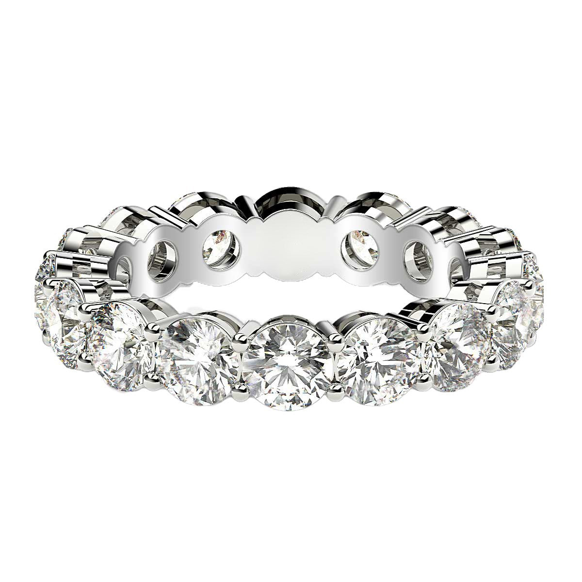 14K White Gold Lab Grown Diamond Eternity Ring (4 cttw FG/VS2)